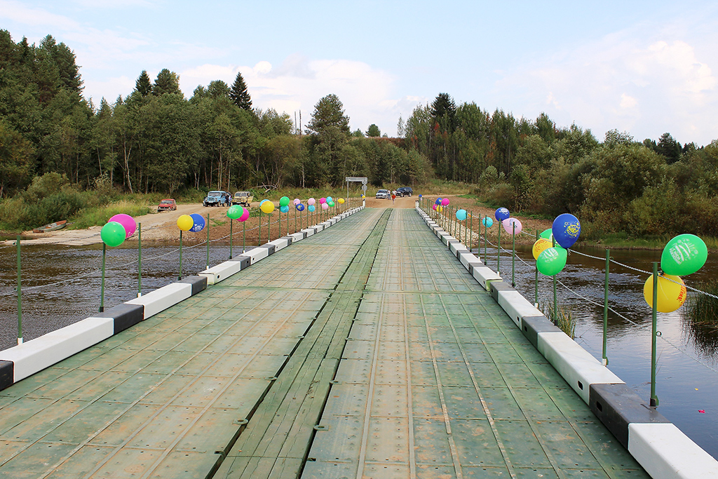 72 метра — длина уникального моста на реке Верхней Тойме