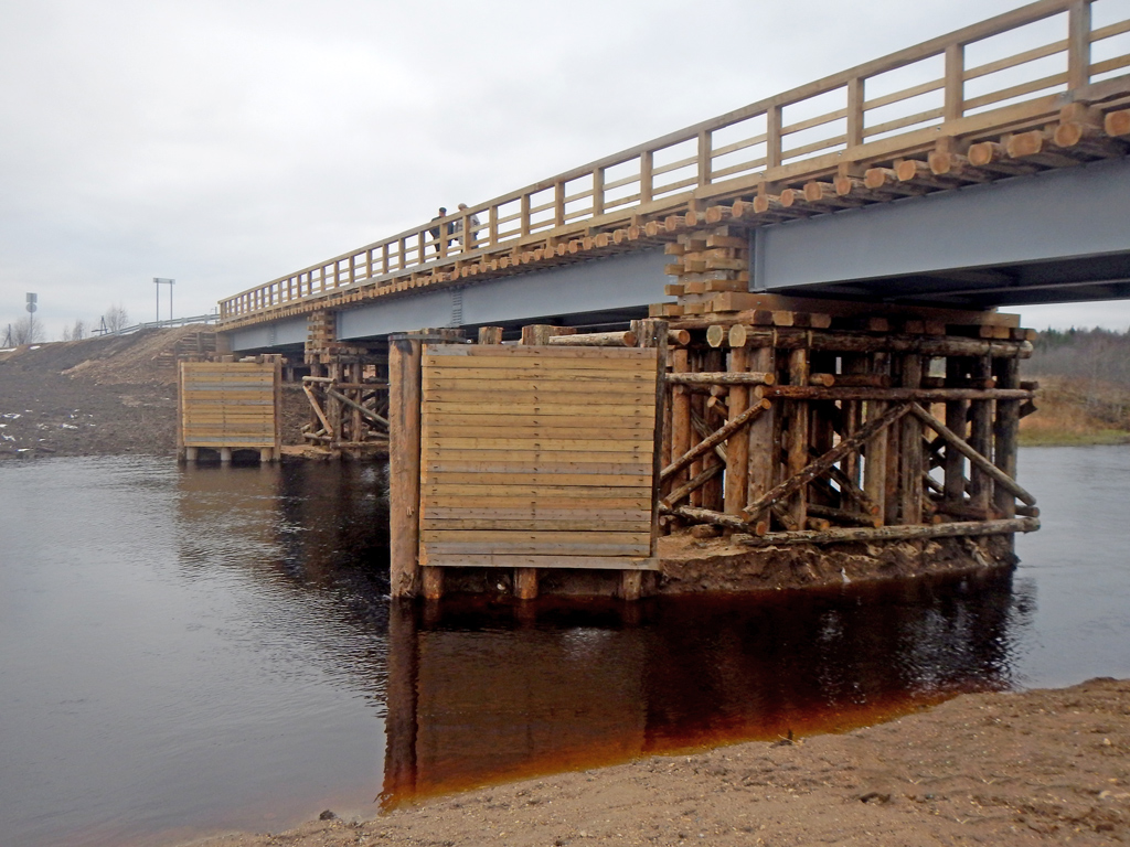 Мост через Лепшу после ремонта в ноябре 2017 года