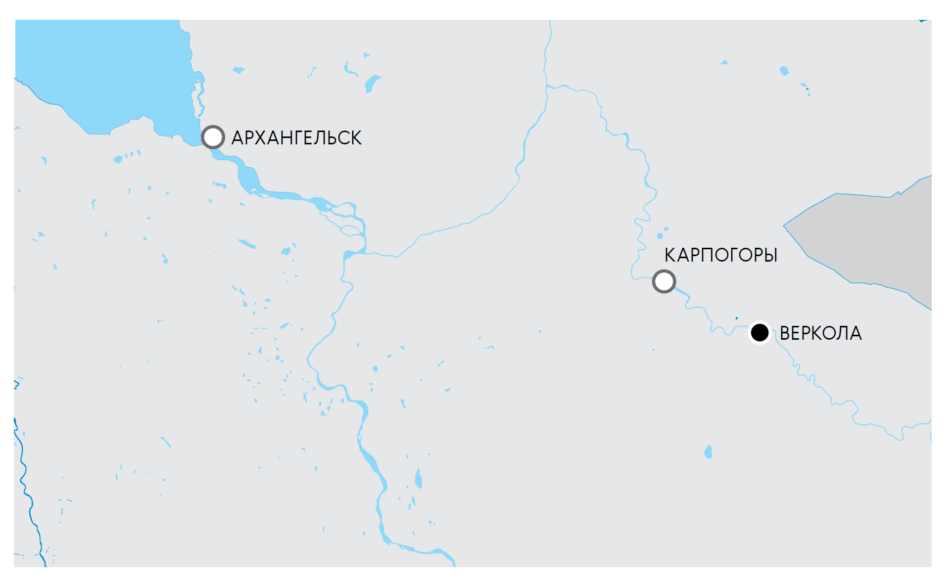 Карта веркола архангельская область