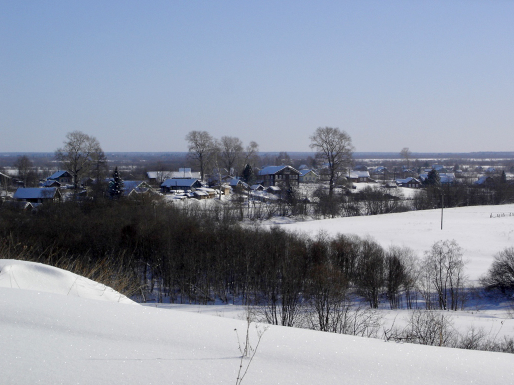 Евдские деревни в долине. Зима