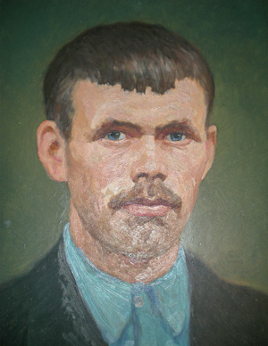 Отец Александр Иванович Фокин (1901–1943). Портрет работы В. В. Мокеева