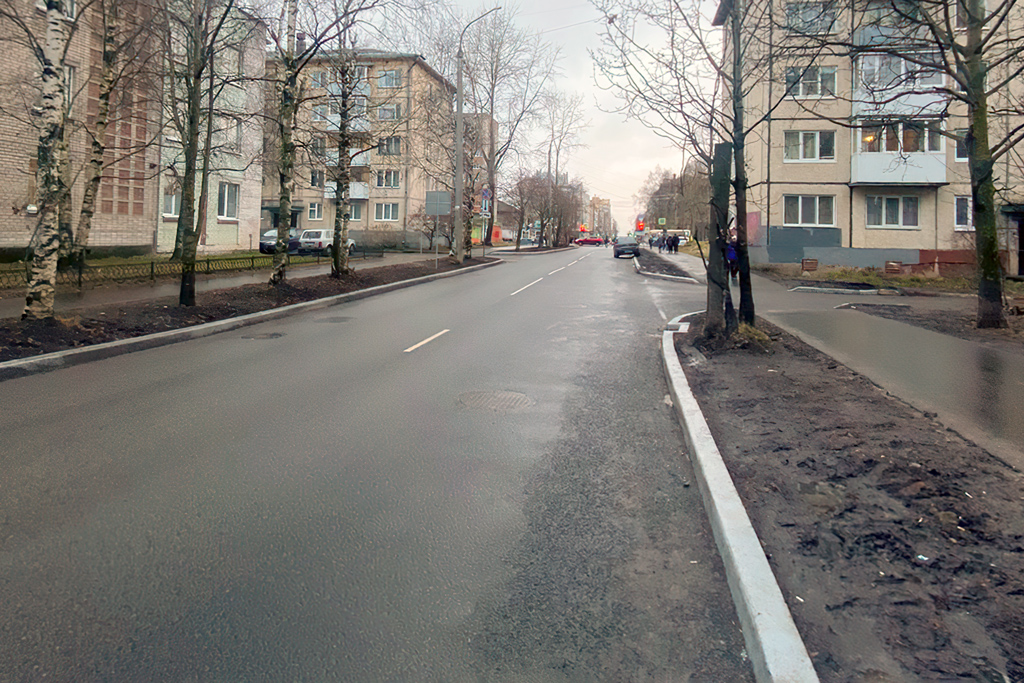 Улица Гайдара после ремонта