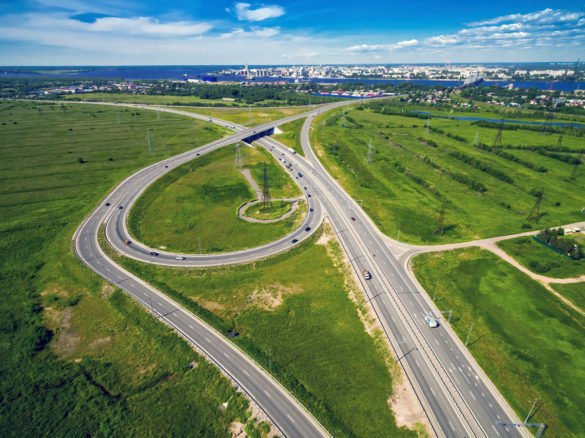 Транспортная развязка на спуске с Северодвинского моста